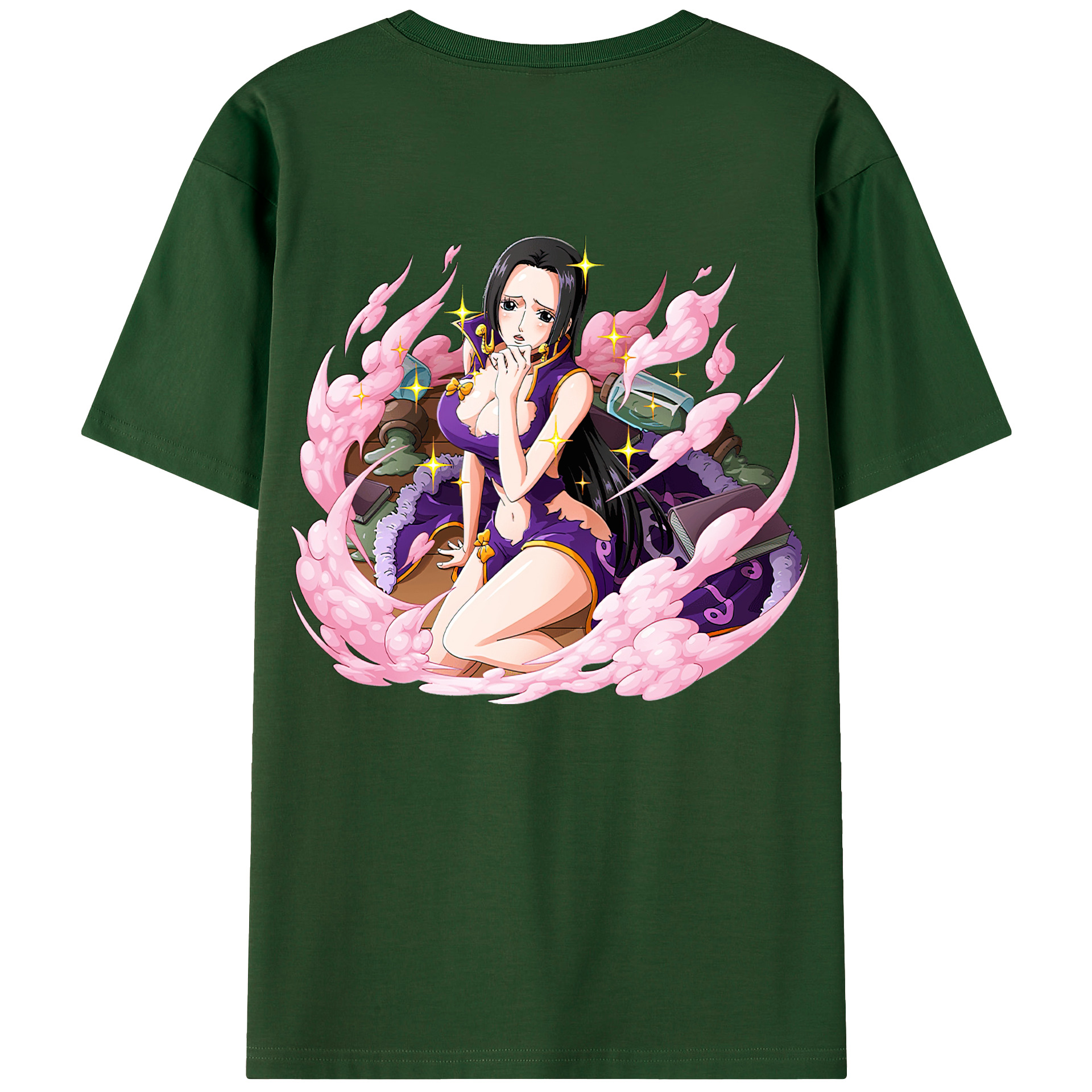 ワンピース ボア・ハンコック ONE PIECE Boa·Hancock 綿100％半袖Tシャツ（背面プリント）